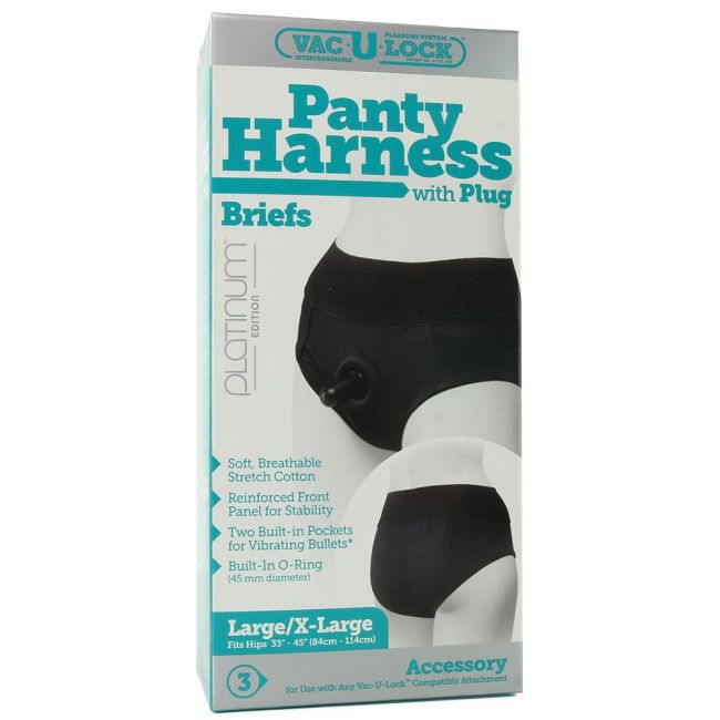 L Xl Brief Vac U Lock Panty Harness Sex Toys H Delivery Hotme