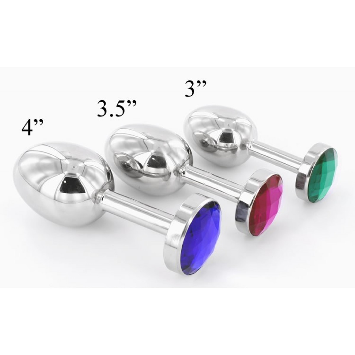 Sex Toys 1hr Delivery 30mm Green Jewel Butt Plug Stainless Steel Adult Store Open Late