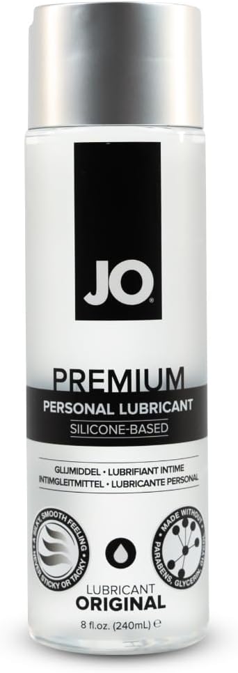 ECO-Package Blowout — JO Premium Silicone Lubricant delivers an ultra-smooth, long-lasting glide that’s preservative-free and water-resistant, perfect for shower play and friction-free comfort.