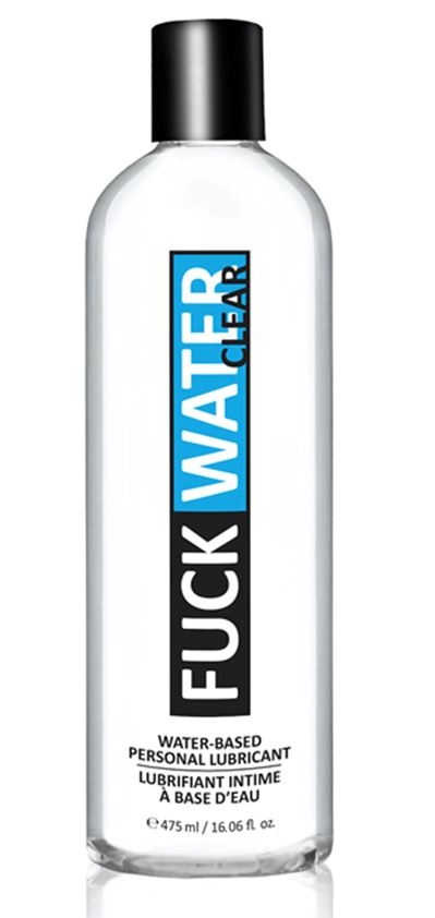 FuckWater "Clear" 16 oz Paraben free