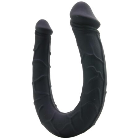 Seduce Me Curved Double Dildo in Black