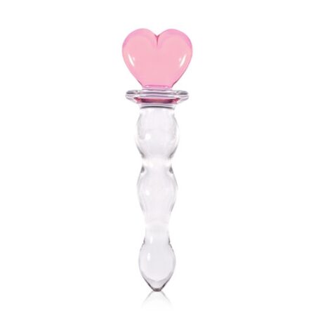 CRYSTAL HEART OF GLASS - pink