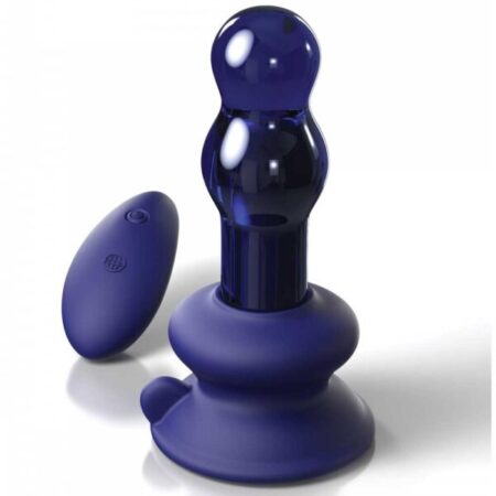 Icicles No.83 Vibrating Glass Plug In Purple