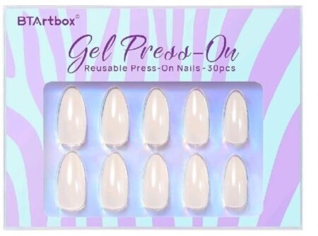 Press On Gel Nails Vanilla Cream