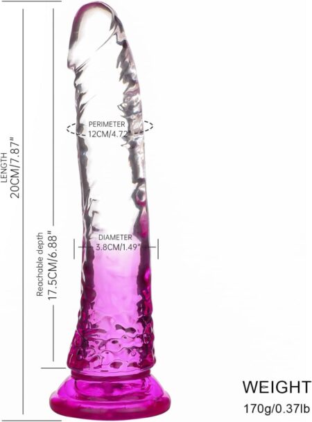 8.5 Inch Realistic Silicone Dildo with Suction