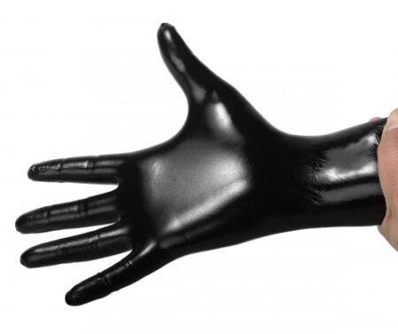 Black Nitrile Examination Gloves X2