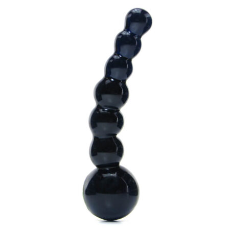 Icicles No. 66 Glass Dildo in Black