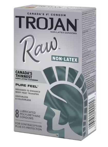 HotMe.ca Trojan Raw Pure Feel non latex condoms Canada