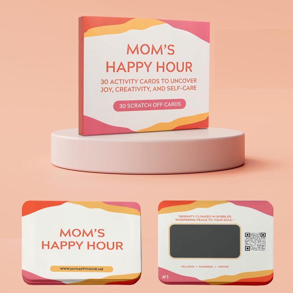 “Honey, Take a Break” 30 me-time moment cards – gift for moms