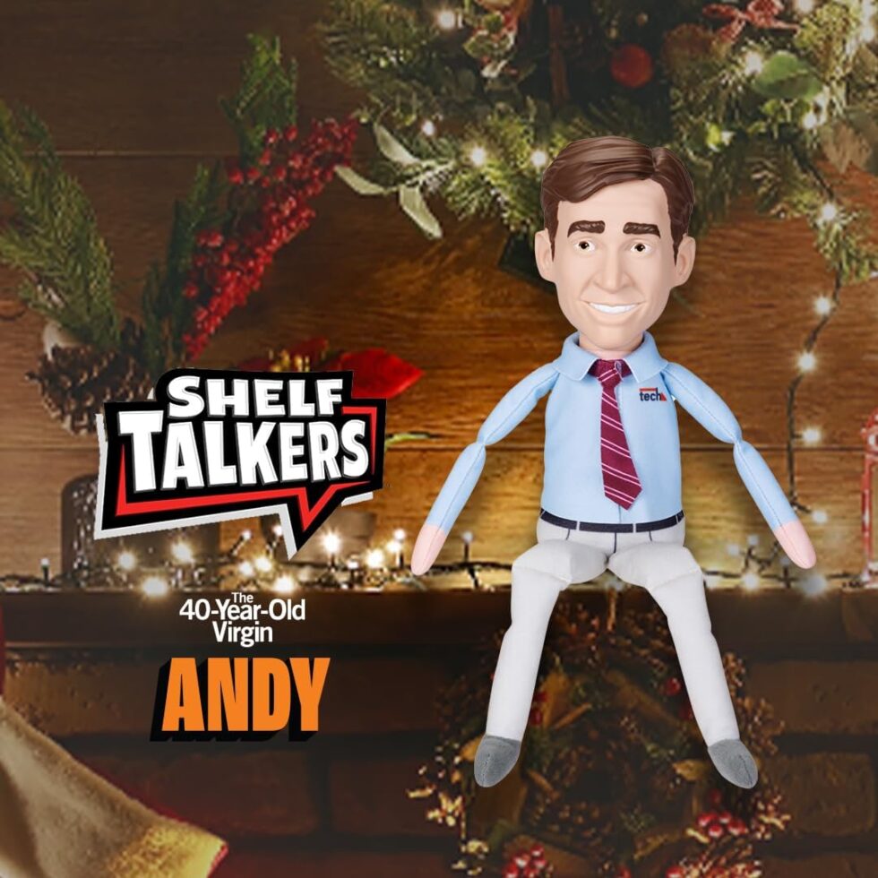 40 Year Old Virgin doll used as a joke gift for a friend who never gets laid