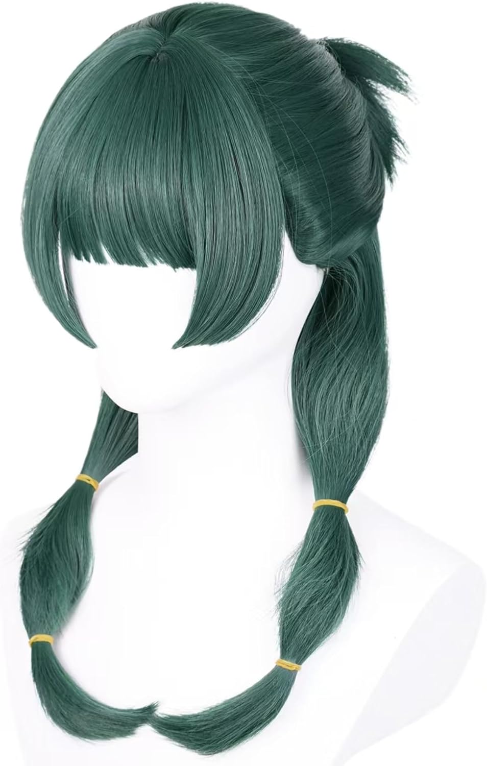 Swooflia synthetic green wig front view