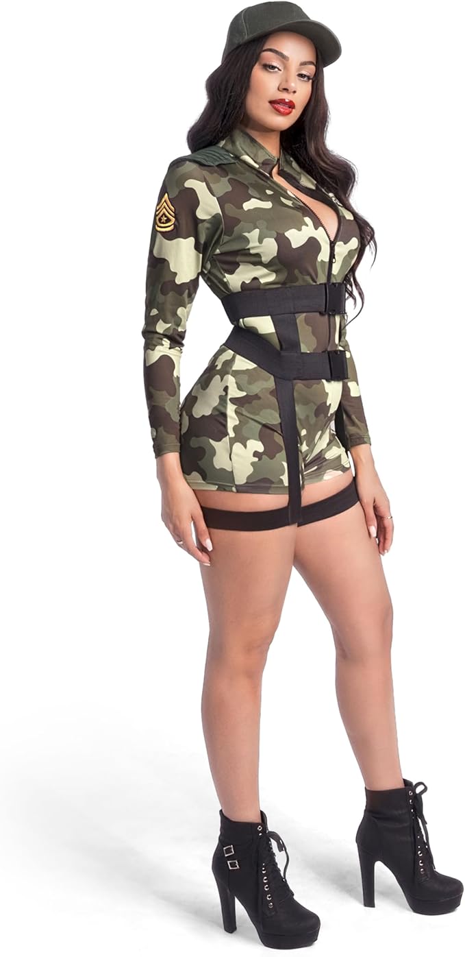 Women’s tactical romper costume – Halloween and party outfit