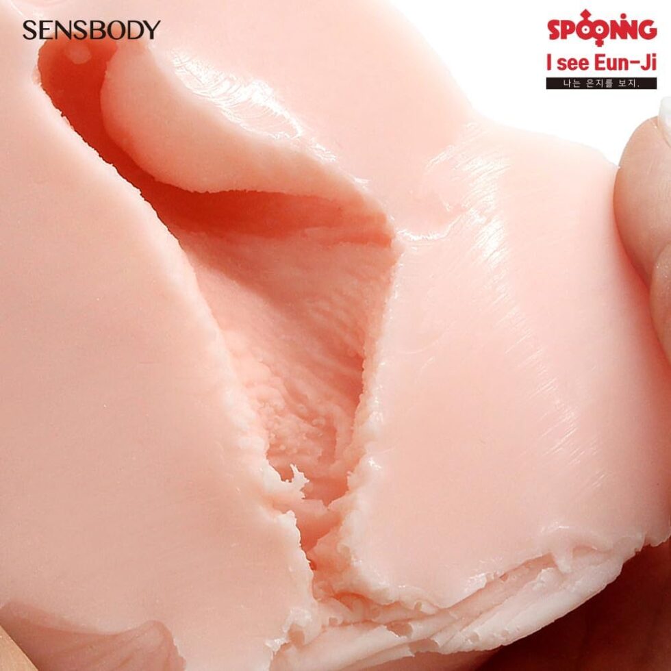 Top-down view of Sensbody Asian AV fantasy spooning masturbator