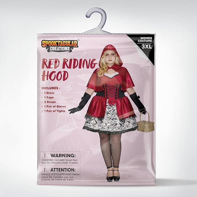 Little Red Riding Hood accessory set – hood, dress, and details