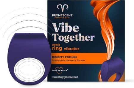 “Promescent vibrating ring couples toy – full product view”