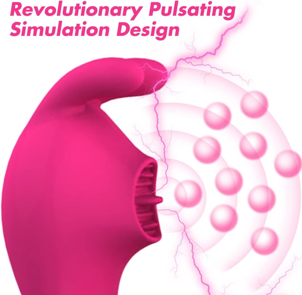 “Rechargeable suction vibrator close-up showing buttons and charging port detail”