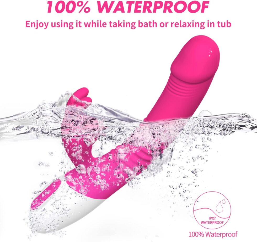 “Vibrator with suction and heat lifestyle photo on clean background”