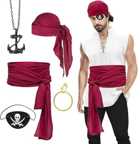 “Medieval renaissance headpiece bandana costume accessory tied style”