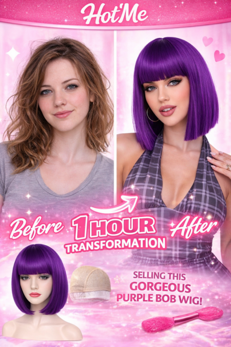 Angzon Shoulder Length Wig Display