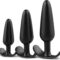Yicoco 3-piece silicone anal training set in black product image