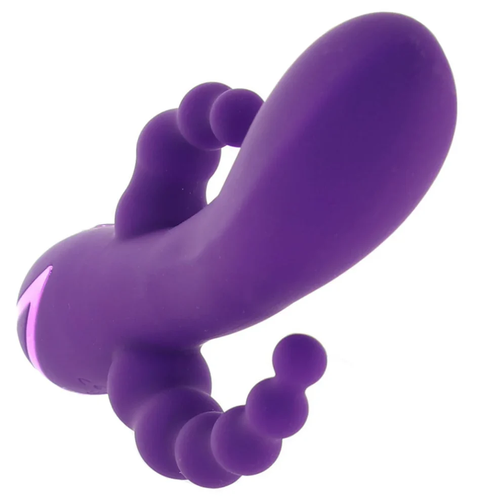 Close-up of the Long Beach Bootylicious Vibe showing curved shape and outer stimulator