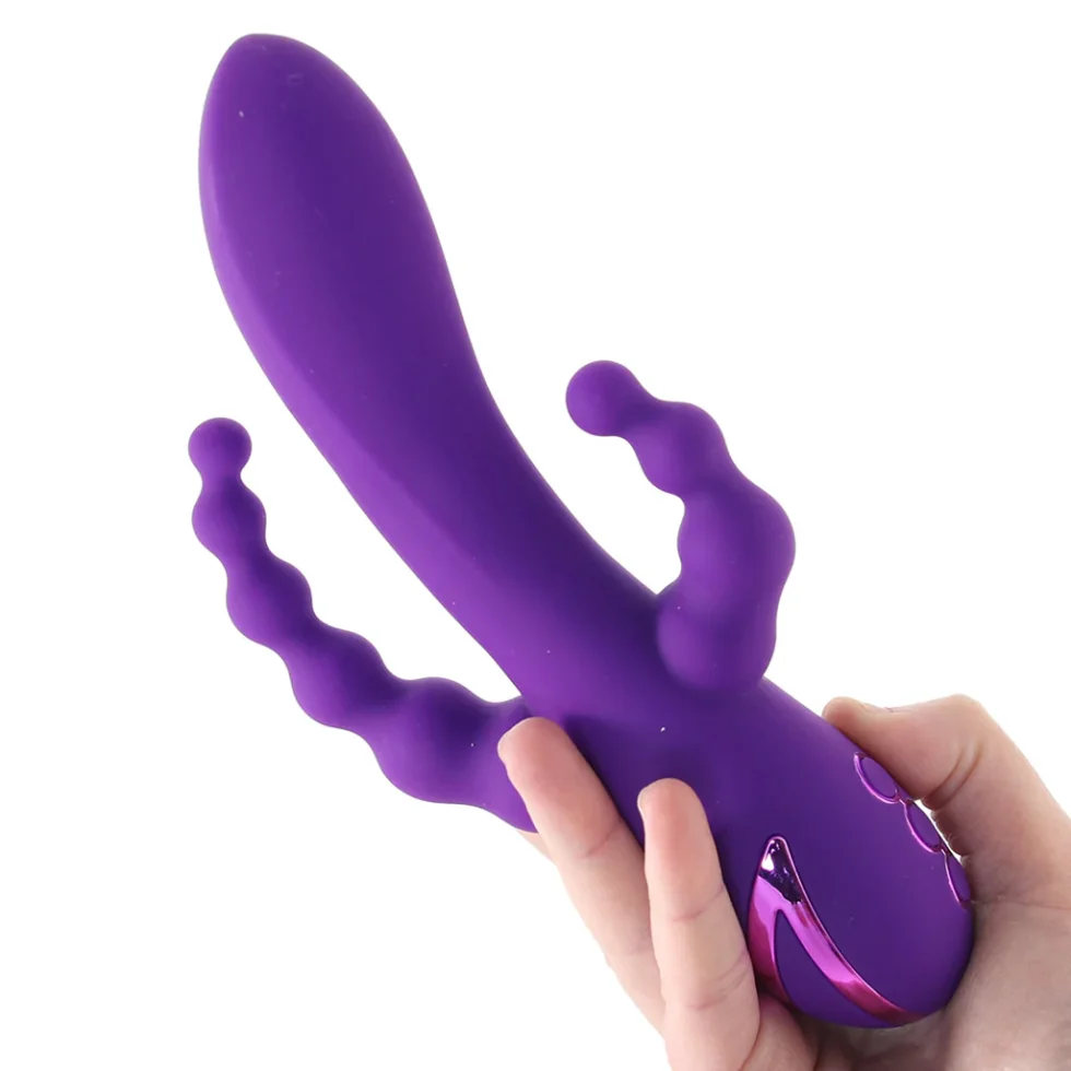 Waterproof multi-action toy with a smooth body-safe finish