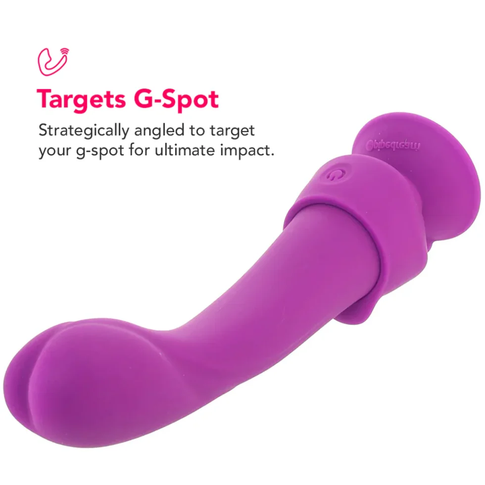 Purple 3Some Wall Banger G Vibe with split-tip design for internal and external stimulation