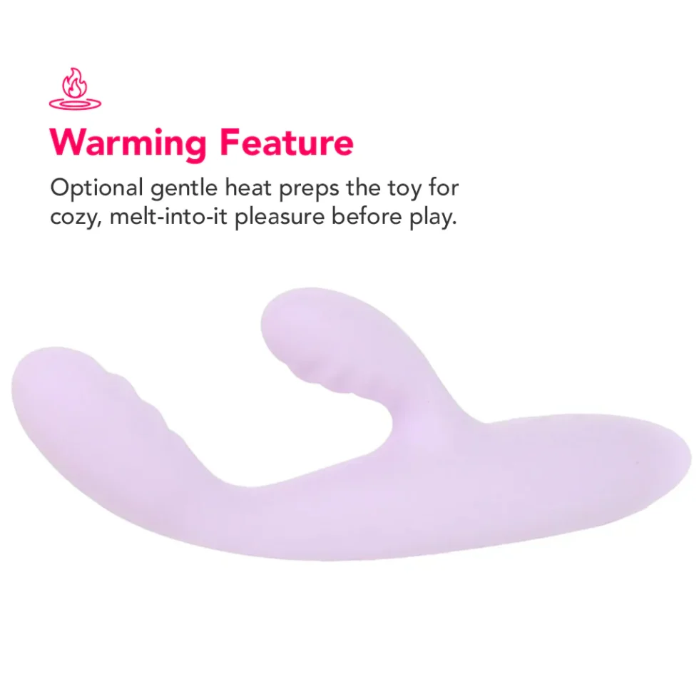 Svakom CICI+ 2 slim vibrator showing curved body and external teaser for blended stimulation