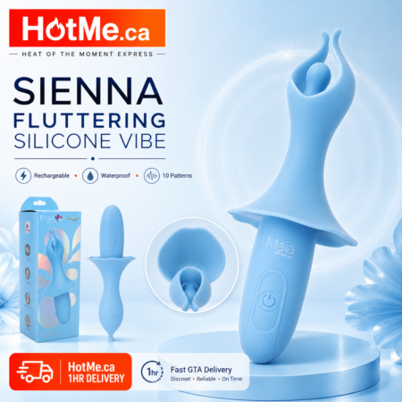 Sienna Fluttering Silicone Vibe in blue by Maia