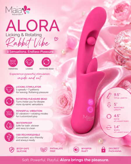 Rechargeable waterproof rabbit vibe with rotating internal bead