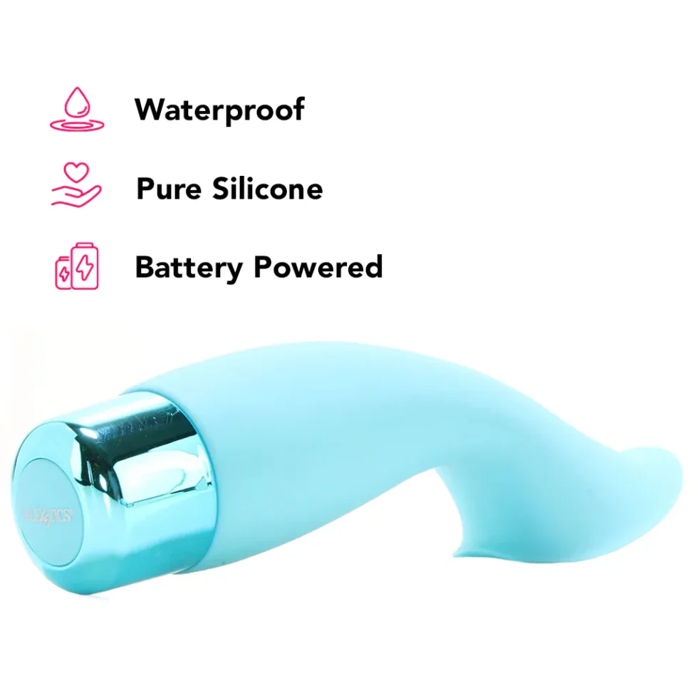 Eden Silicone Climaxer Vibe showing tickler-lined opening for focused external stimulation