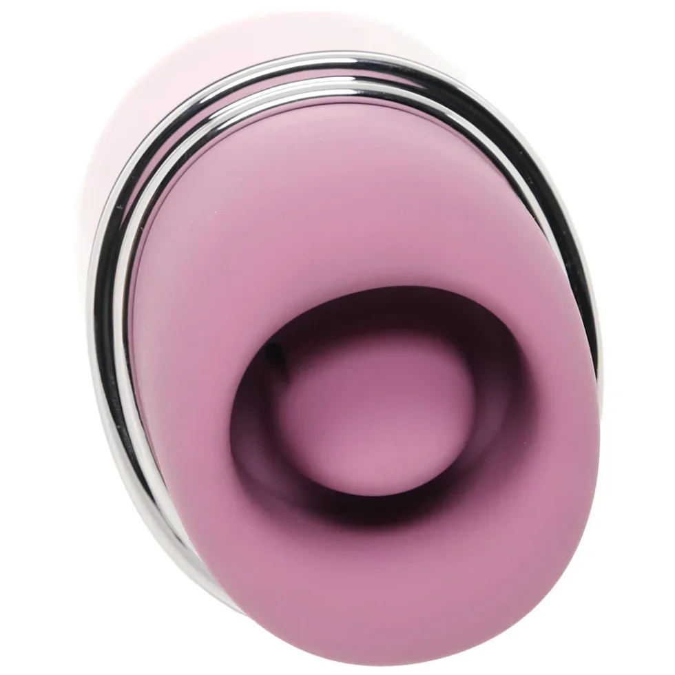 Klitty rechargeable licking and suction stimulator with app-controlled pleasure features