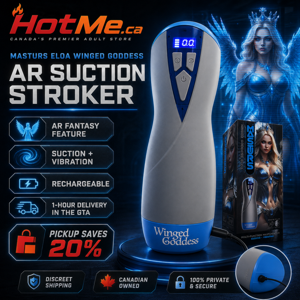 Masturs Eloa Winged Goddess AR Suction Stroker rechargeable male toy with fantasy-style case
