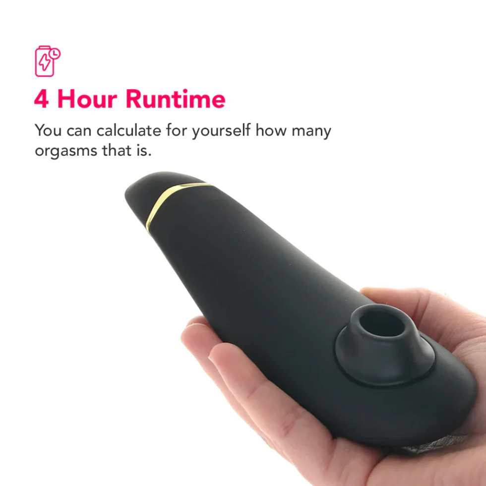 Womanizer Premium 2 rechargeable external stimulator with 14 intensity levels and Smart Silence