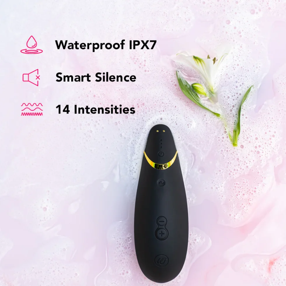 Womanizer Premium 2 Waterproof Black Stimulator