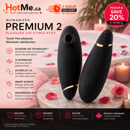 Womanizer Premium 2 Pleasure Air Stimulator Black