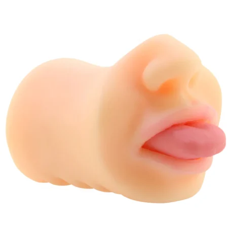 Zero Tolerance Real Mouth Stroker compact 5.5 inch male masturbator for discreet storage