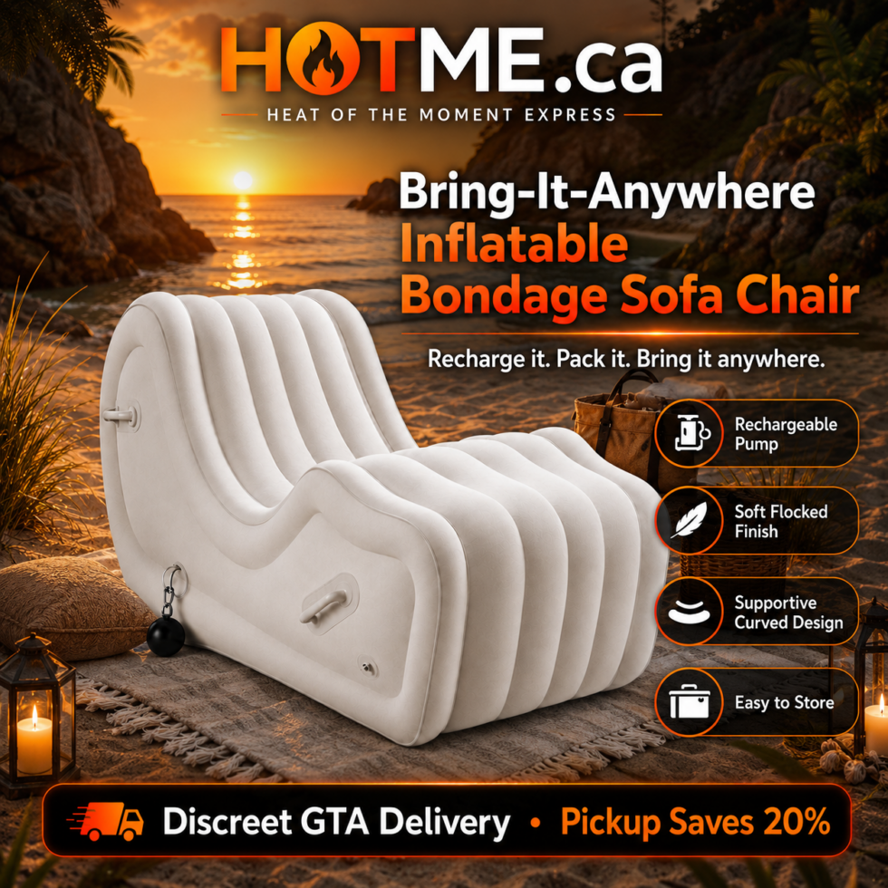 Inflatable couples positioning sofa with rechargeable built-in pump for portable adult comfort