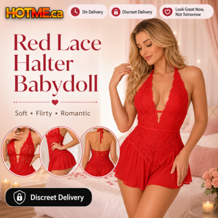 Babydoll Lace Deep V Criss Cross