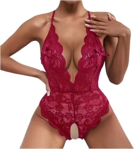 Romantic Red Lace Lingerie