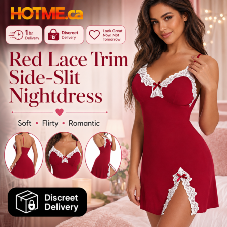 bow side-slit sling nightdress from HotMe.ca