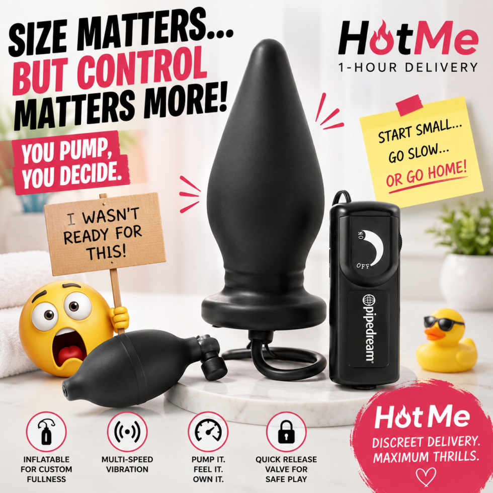 Fetish Fantasy Extreme inflatable vibrating butt plug with hand pump