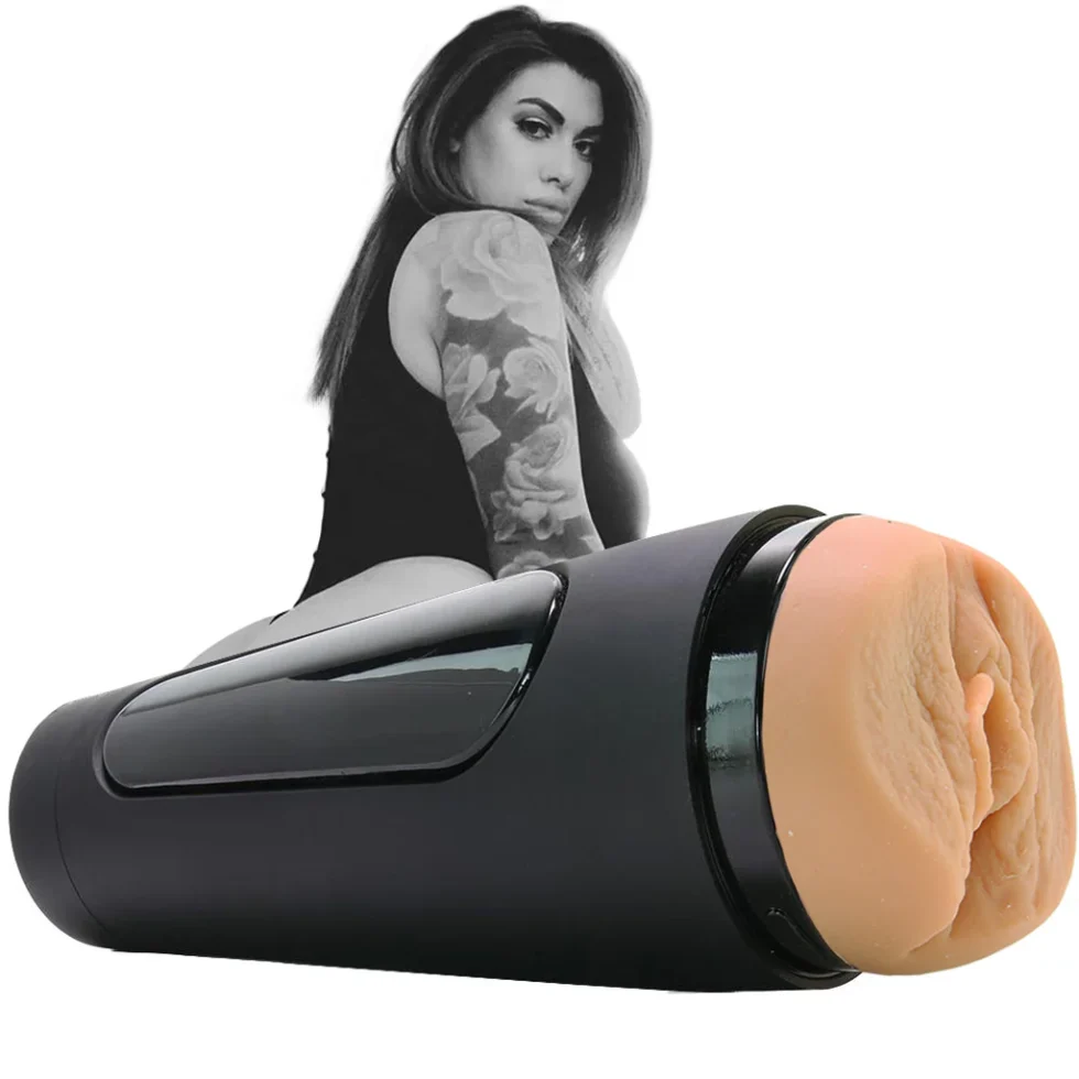 Main Squeeze Ana Lorde ULTRASKYN handheld stroker in black case