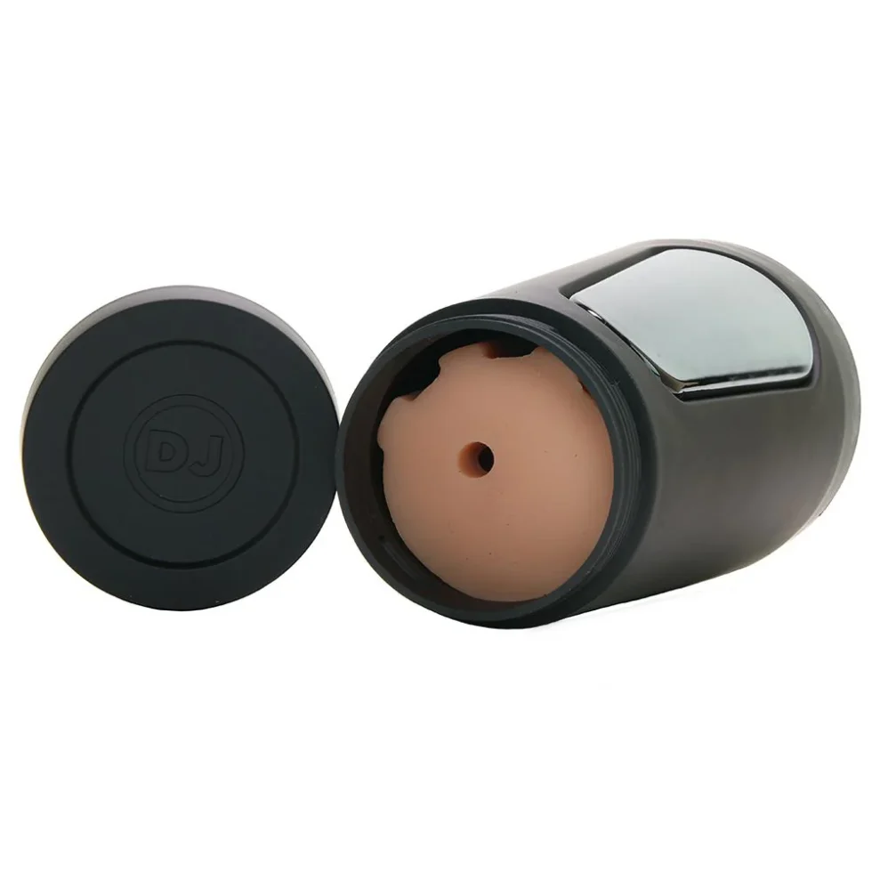Removable suction-control end cap on the Bailey Rayne Main Squeeze stroker
