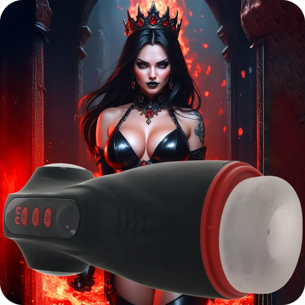 Masturs Raven Shadow Sinner AR suction and vibrating auto stroker in retail packaging