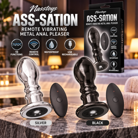 Ass-sation Remote Vibrating Metal Anal Plug
