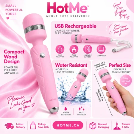 Pillow Talk Cheeky Rechargeable Wand Massager – Pink