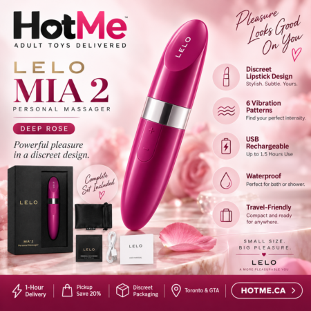 Lelo Mia 2 Lipstick Vibrator for Women Deep Rose