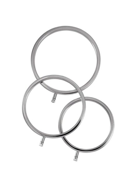 Metal Scrotal Ring Set 3 Sizes - ElectraStim