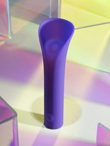 Full Coverage Silicone Rechargeable Purple Bullet Vibrator